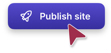 Bouton de publication du site